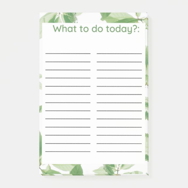 VAD SKA DU GÖRA? POST-IT BLOCK (Framsida)