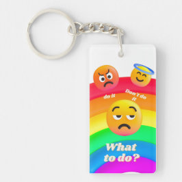Vad ska vi göra? nyckelring