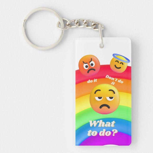 Vad ska vi göra? nyckelring (Framsidan)