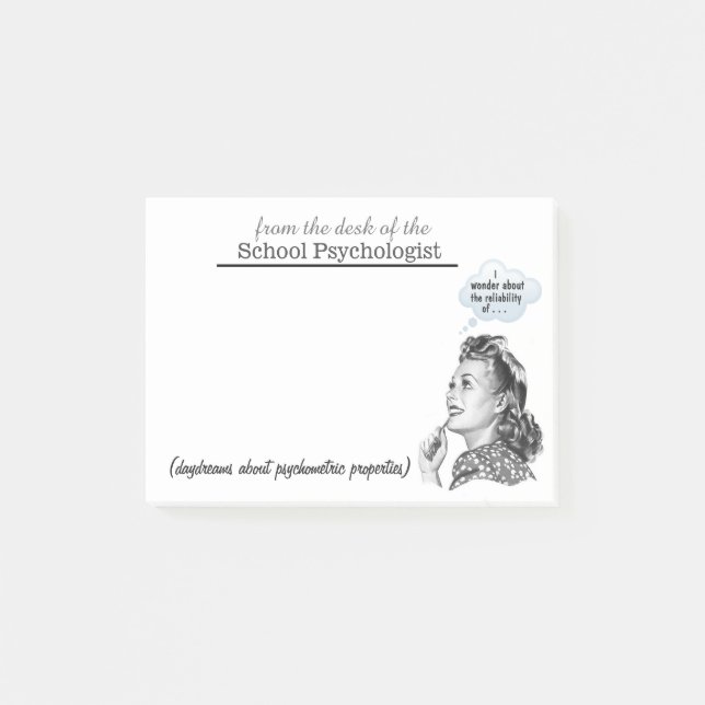 Vad skolar, tänker psykologer om (Posta-) Post-it Block (Framsida)