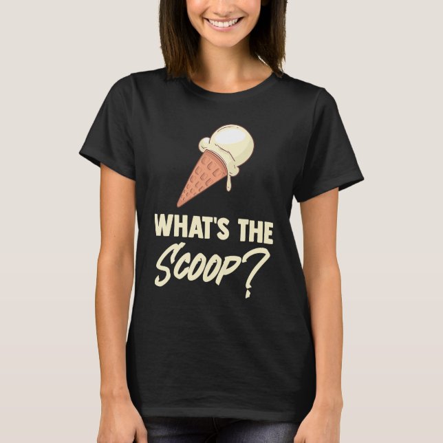 Vad skoop Sweet Ice Cream är Gender Revea T Shirt (Framsida)