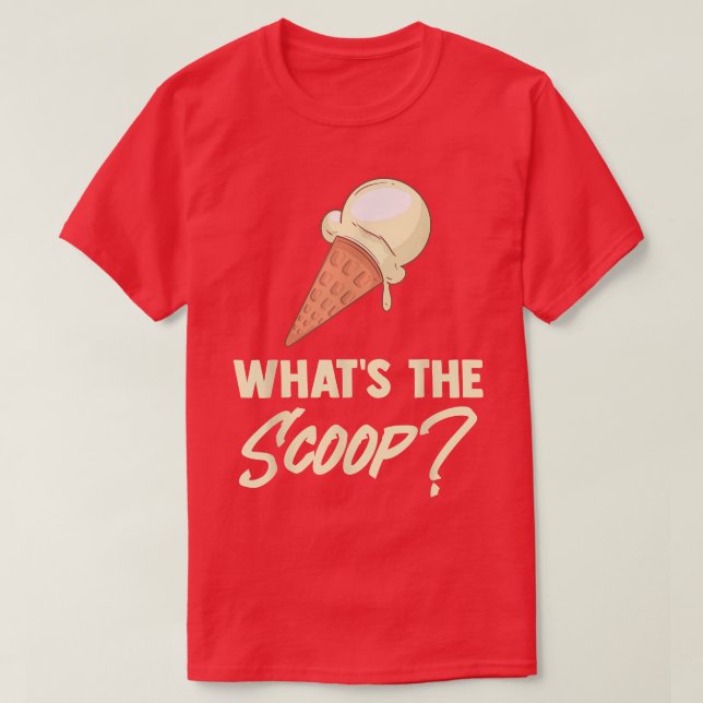 Vad skoop Sweet Ice Cream är Gender Revea T Shirt (Design framsida)