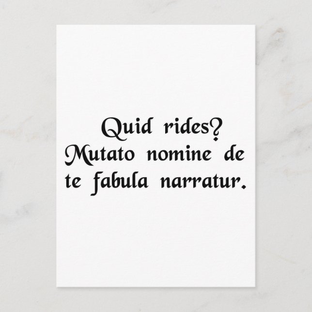 Vad skrattar du åt? Byt bara namn.... Vykort (Framsida)