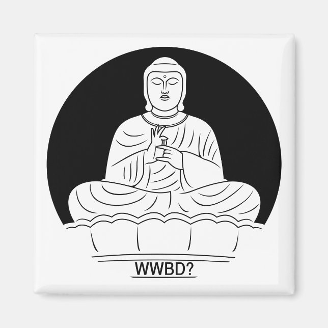 Vad skulle Buddha göra? Magnet (Framsidan)