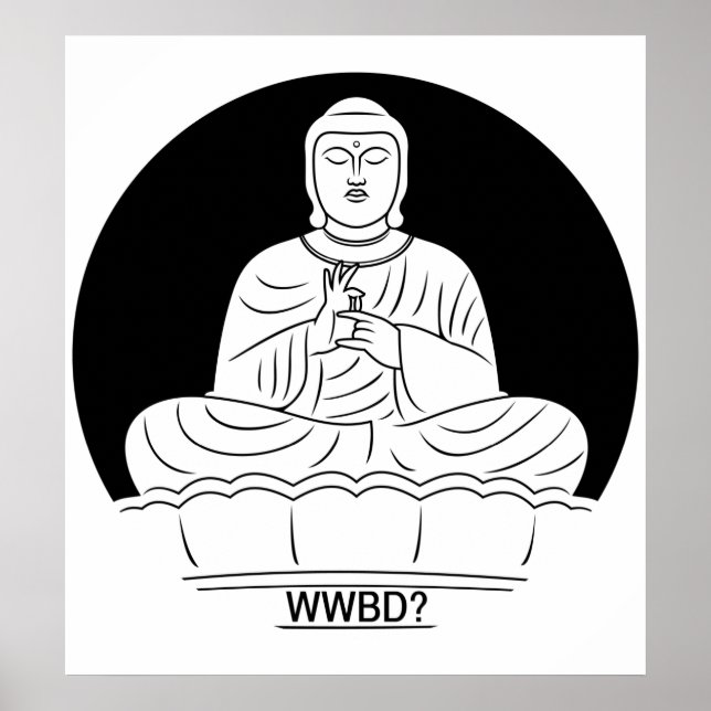 Vad skulle Buddha göra? Poster (Framsidan)