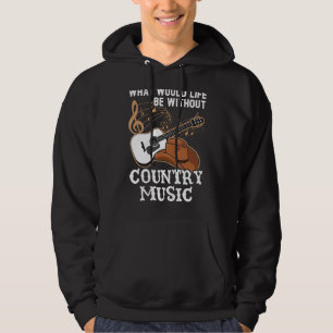 Vad skulle hända utan Land Music Musician? Hoodie