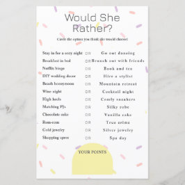 Vad skulle hon välja? Möhippa