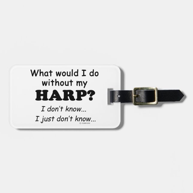 Vad skulle jag göra, Harp Bagagebricka (Horisontell Framsida)