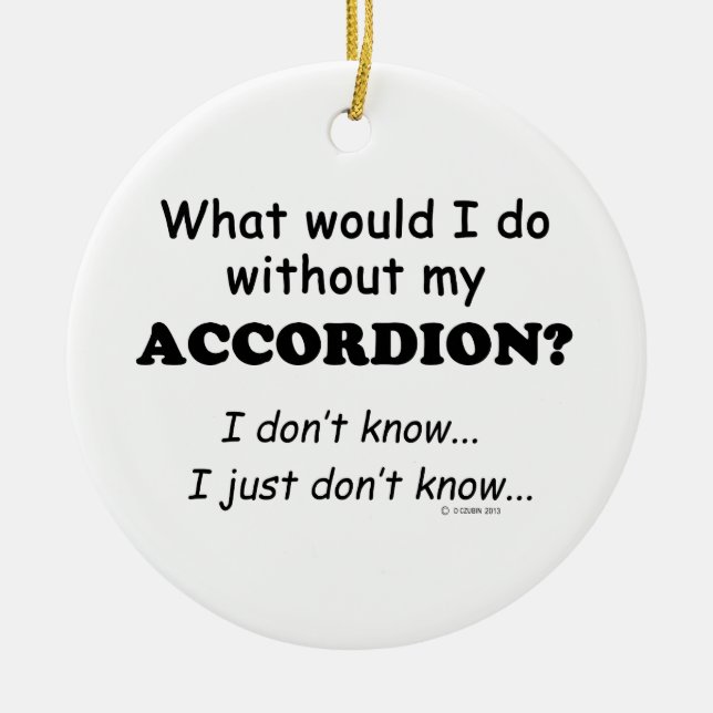 Vad skulle jag göra? julgransprydnad keramik (Framsidan)