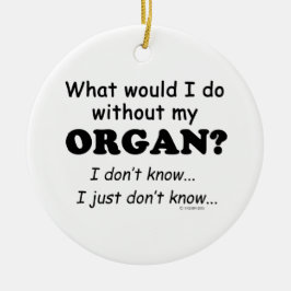 Vad skulle jag göra? julgransprydnad keramik