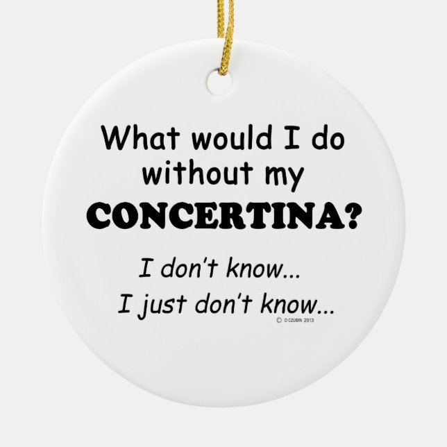 Vad skulle jag göra? julgransprydnad keramik (Framsidan)