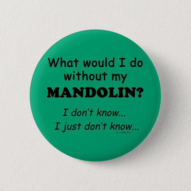 Vad skulle jag göra, Mandolin? Knapp (Framsida)