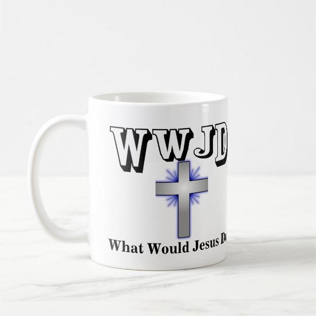 Vad skulle Jesus göra? Kaffemugg (Vänster)