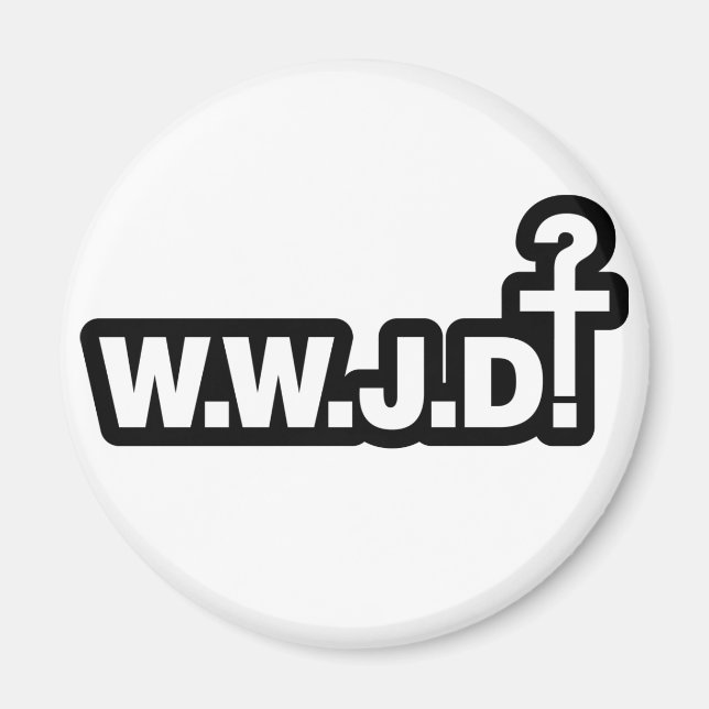 Vad skulle Jesus göra? Magnet (Framsidan)