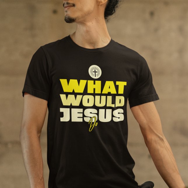Vad skulle Jesus göra – Medveten vänlighet T-shirt (Skapare uppladdad)