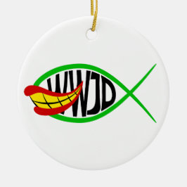 Vad skulle Joker göra? Julgransprydnad Keramik