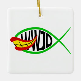 Vad skulle Joker göra? Julgransprydnad Keramik