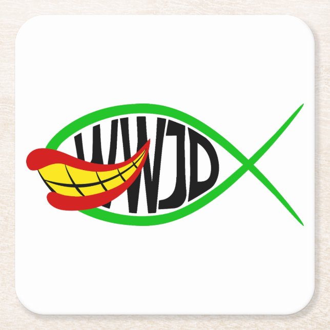 Vad skulle Joker göra? Underlägg Papper Kvadrat (Framsidan)