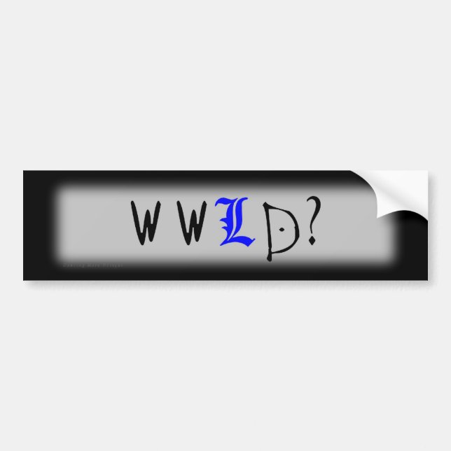 Vad skulle L göra? Bildekal (Framsidan)
