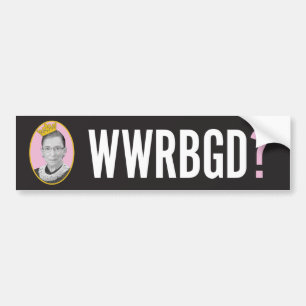 Vad skulle RBG göra? / WWRBGD Bildekal
