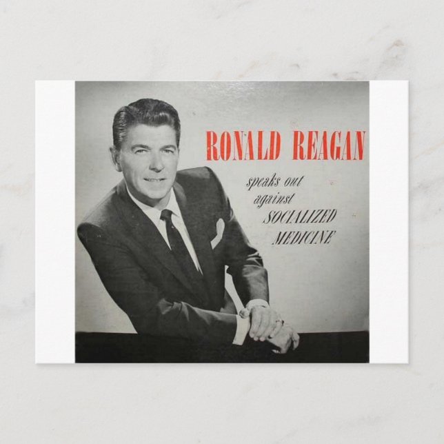 Vad skulle Reagan göra? Vykort (Framsida)