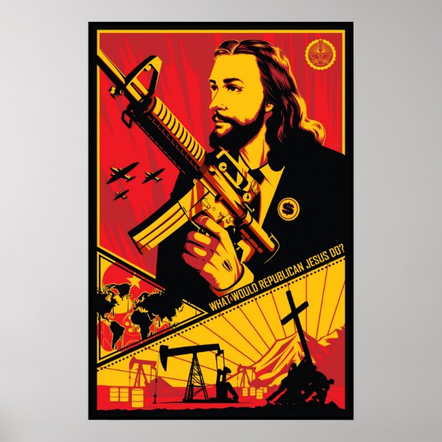 Vad skulle republikanska Jesus göra? Poster (Framsidan)