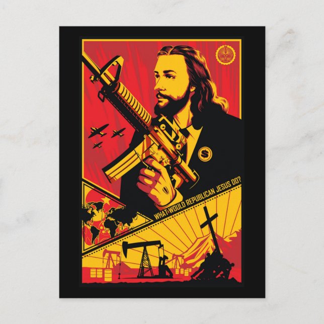 Vad skulle republikanska Jesus göra? Vykort (Framsida)