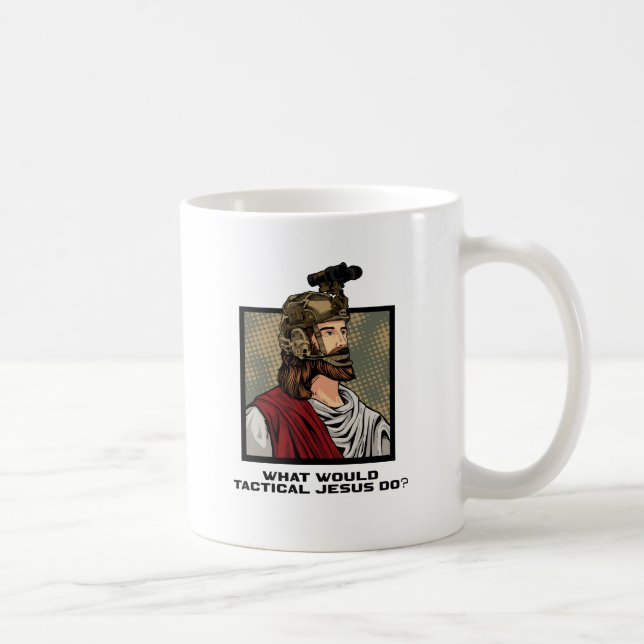 Vad skulle Tactical Jesus göra? Kaffemugg (Höger)
