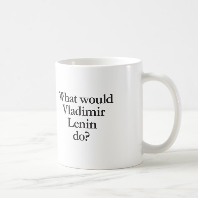 Vad skulle vladimir lenin göra? kaffemugg (Höger)
