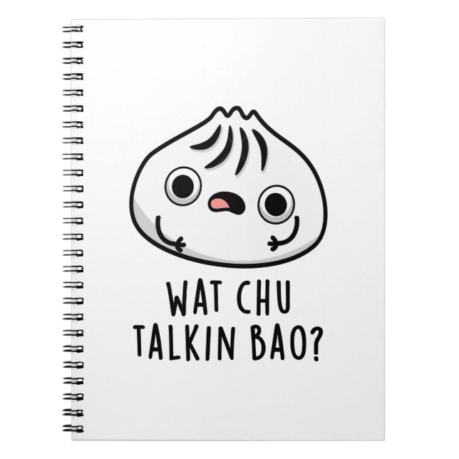 Vad snackar du om Bao Rolig Dimsum Puns  Anteckningsbok (Framsidan)