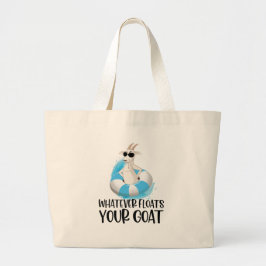Vad som än flyter din get Rolig Totebag – Söt Jumbo Tygkasse