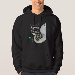 Vad som gör dig annorlunda Elefantmamma Autism Bar Hoodie