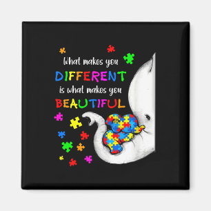 Vad som gör dig annorlunda Elefantmamma Autism Bar Magnet