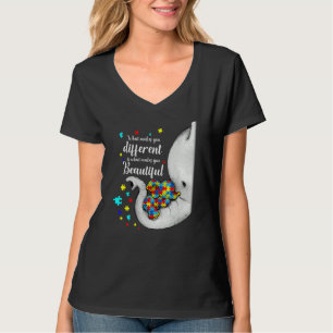 Vad som gör dig annorlunda Elefantmamma Autism Bar T Shirt