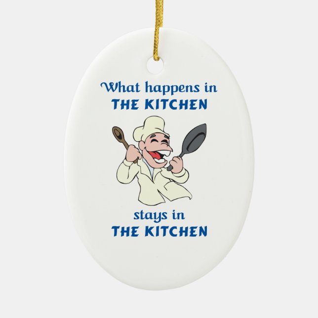 VAD SOM HÄNDER I KITCHEN JULGRANSPRYDNAD KERAMIK (Framsidan)