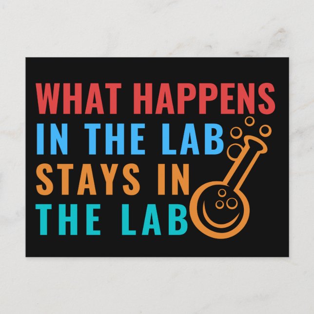 VAD SOM HÄNDER I LAB-STAYERNA I LAB - LABLIFE VYKORT (Framsida)