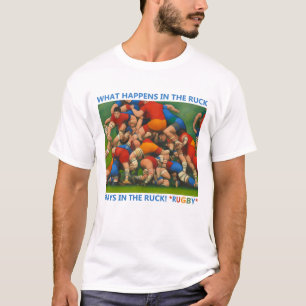 Vad som händer i ruck - Rugby T-Shirt