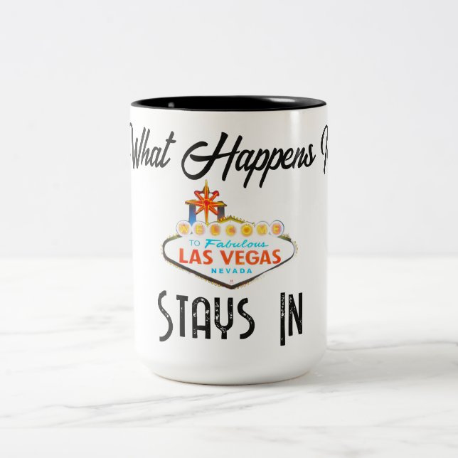 Vad som händer i Vegas stannar i Vegas Mugg ☕ | Ro (Center)