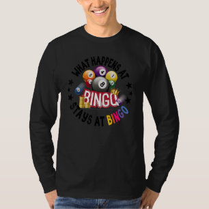 Vad som händer på Bingo stannar på Bingo Lucky Bi T Shirt
