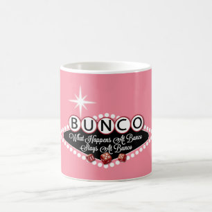 Vad som händer på Bunco stannar på Bunco Kaffemugg