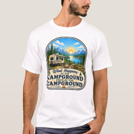 Vad som händer på campingplatsen T-shirt