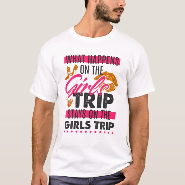 Vad som händer på flickorna Resa vid flickorna? T Shirt (Framsida)