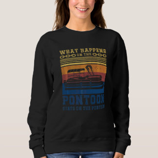 Vad som händer på pontonen stannar på pontonen B T Shirt