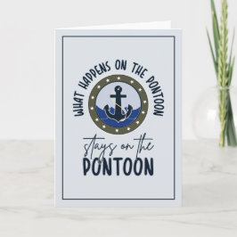 Vad som händer på pontonen stannar på pontonen kort