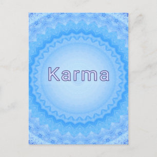Vad som händer runt.. Mjuka pastellpositiva "Karma Vykort
