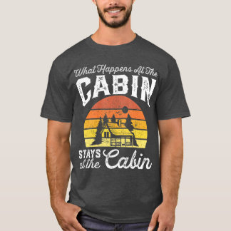 Vad som händer vid Cabin-stationen är en fantastis T Shirt