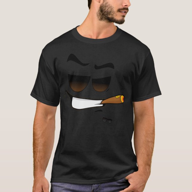 vad som helst en rolig ansiktspresent t shirt (Framsida)