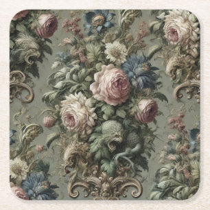 Vad som Ljuger under Bloom - Gothic Victorian Underlägg Papper Kvadrat