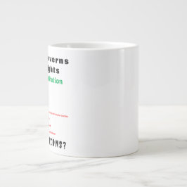 Vad som styr mina höger - konstitutionen jumbo mugg
