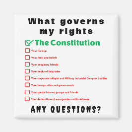 Vad som styr mina höger - konstitutionen magnet